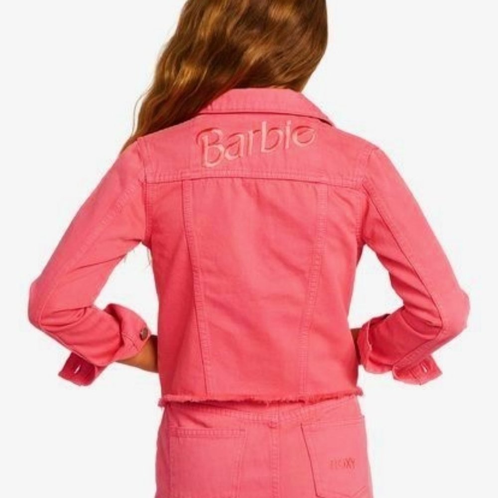 Barbie x Roxy Tigers Eyes Embroidered Denin Jacket - Picture 3 of 9